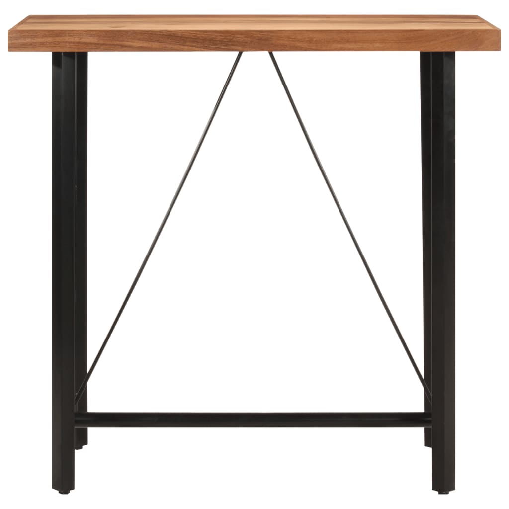 Barbord 110x55x107 cm heltre akasie og jern