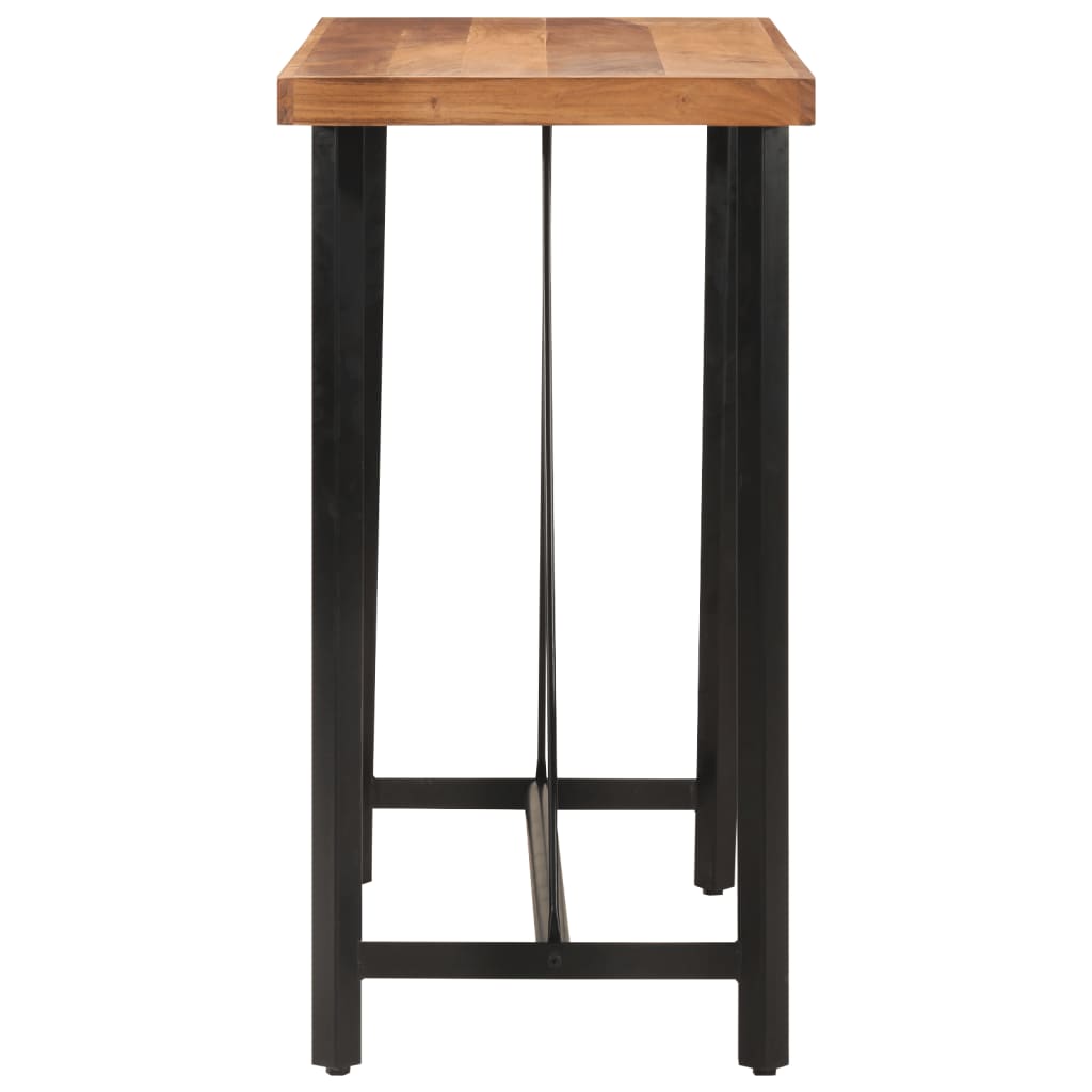 Barbord 110x55x107 cm heltre akasie og jern