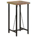 Barbord 55x55x107 cm heltre akasie og jern
