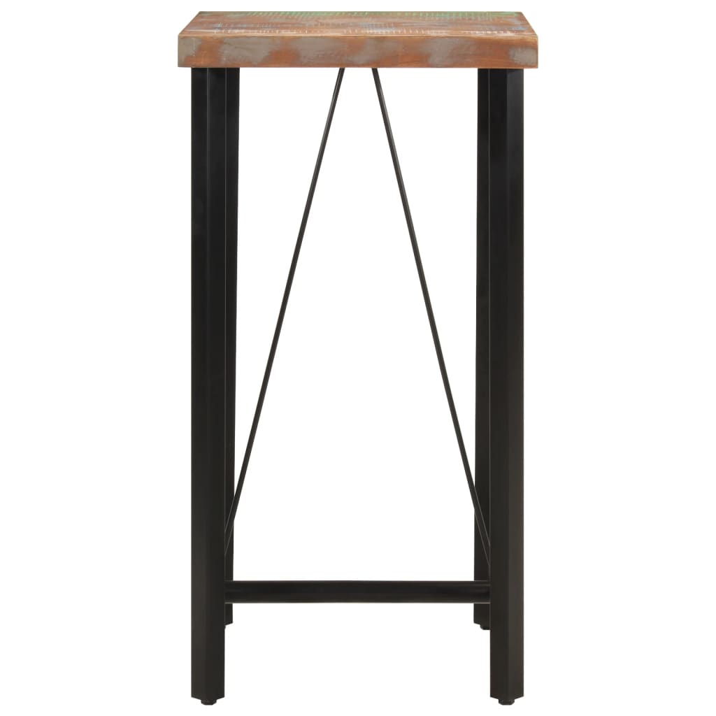 Barbord 55x55x107 cm heltre akasie og jern