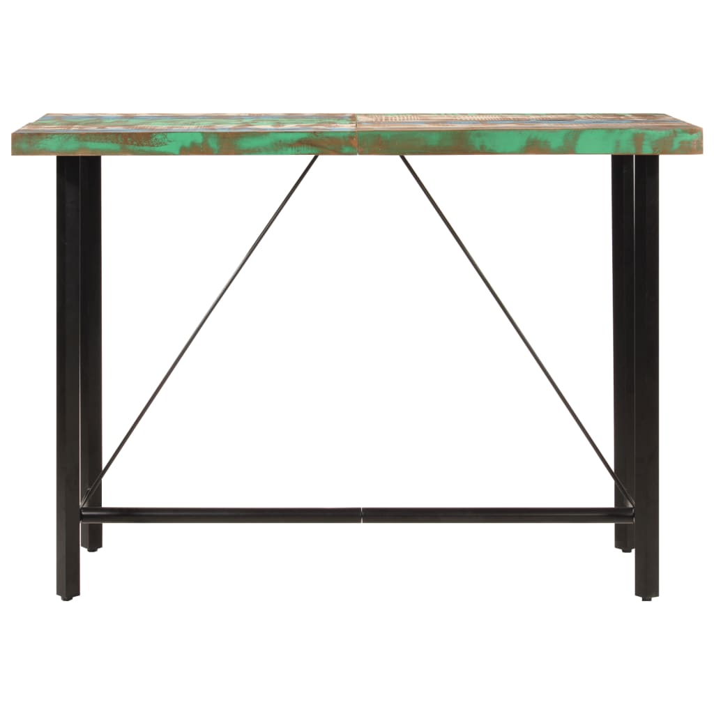 Barbord 150x70x107 cm gjenvunnet heltre og jern