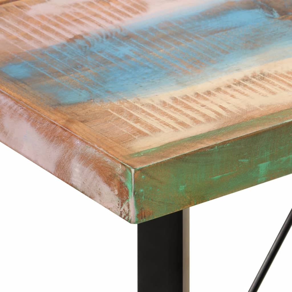 Barbord 150x70x107 cm gjenvunnet heltre og jern