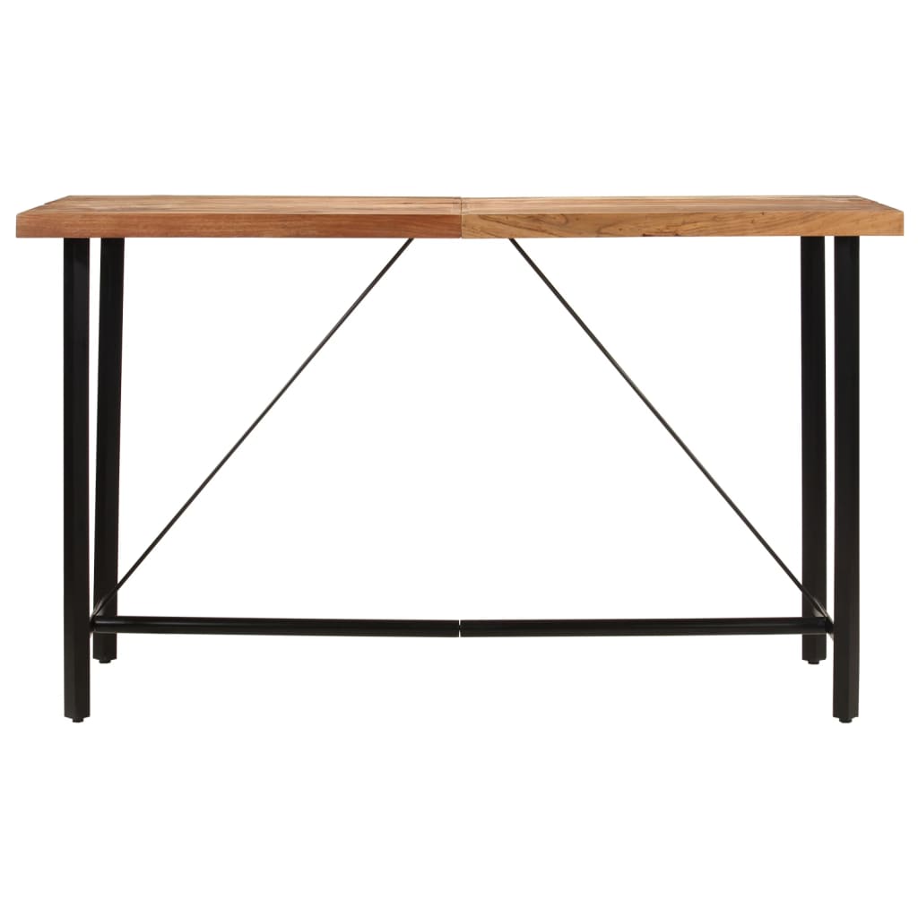 Barbord 180x70x107 cm heltre akasie og jern
