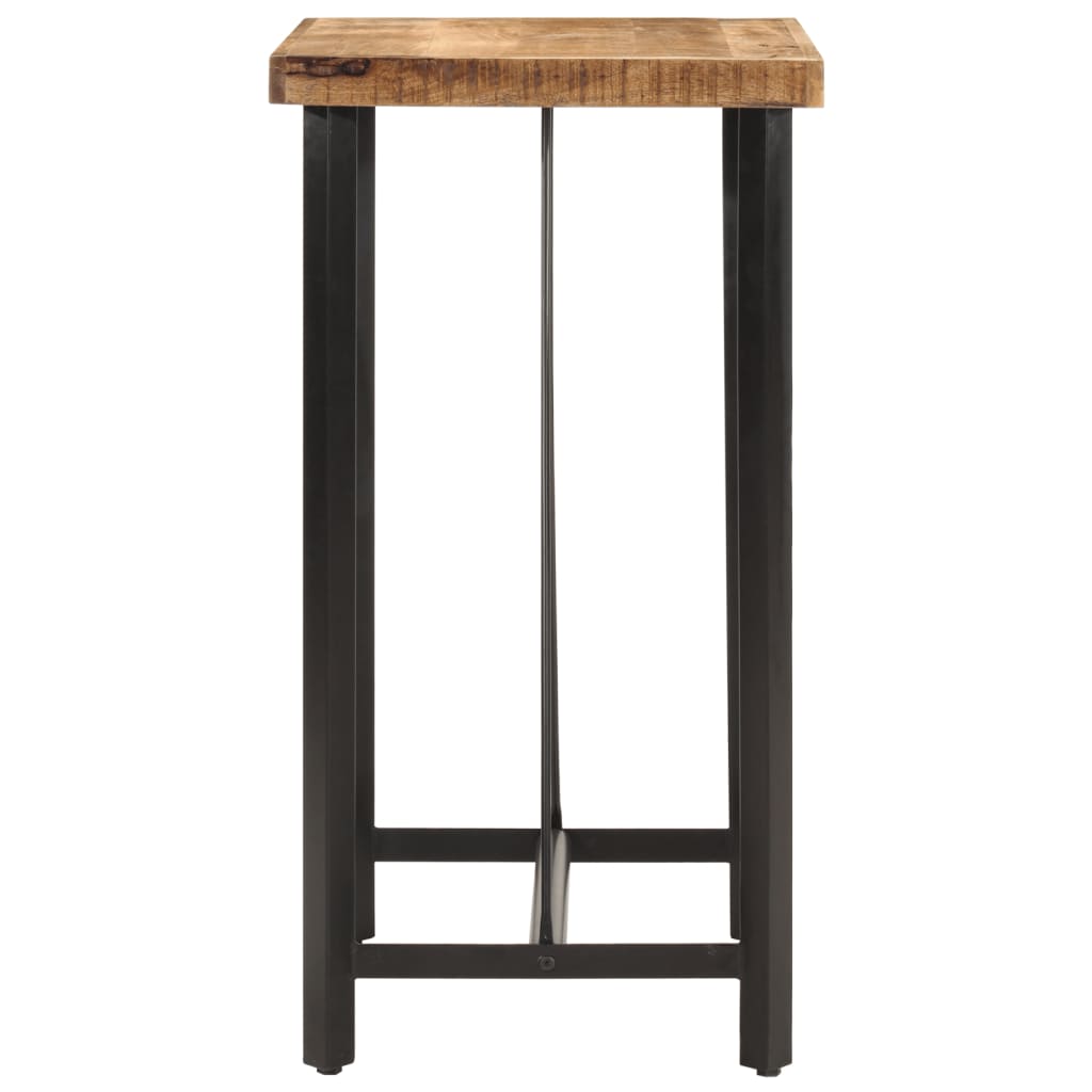Barbord 55x55x107 cm heltre mango og jern