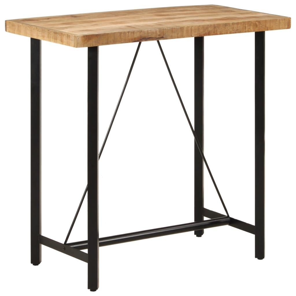 Barbord 110x55x107 cm heltre mango og jern vidaXL