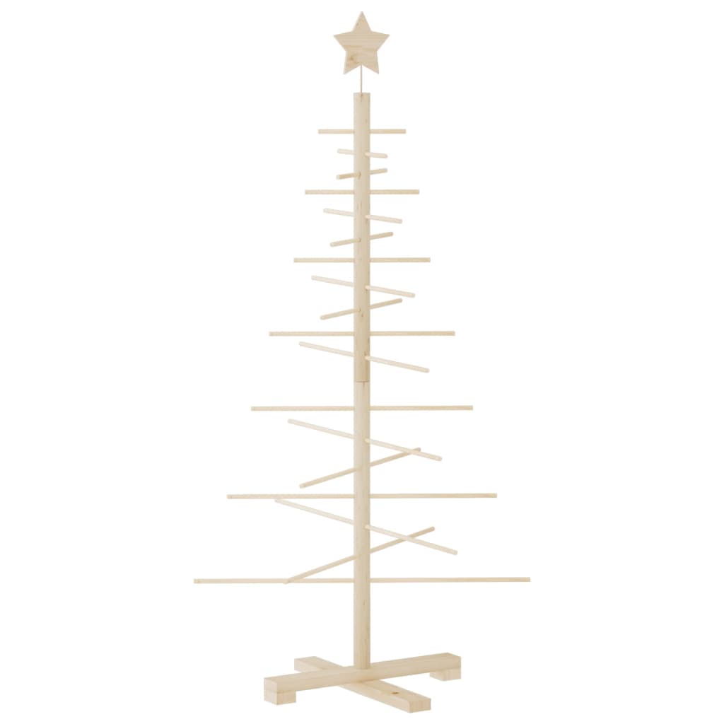 Juletre av tre til pynt 125 cm heltre furu