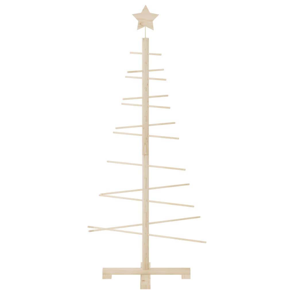Juletre av tre til pynt 125 cm heltre furu