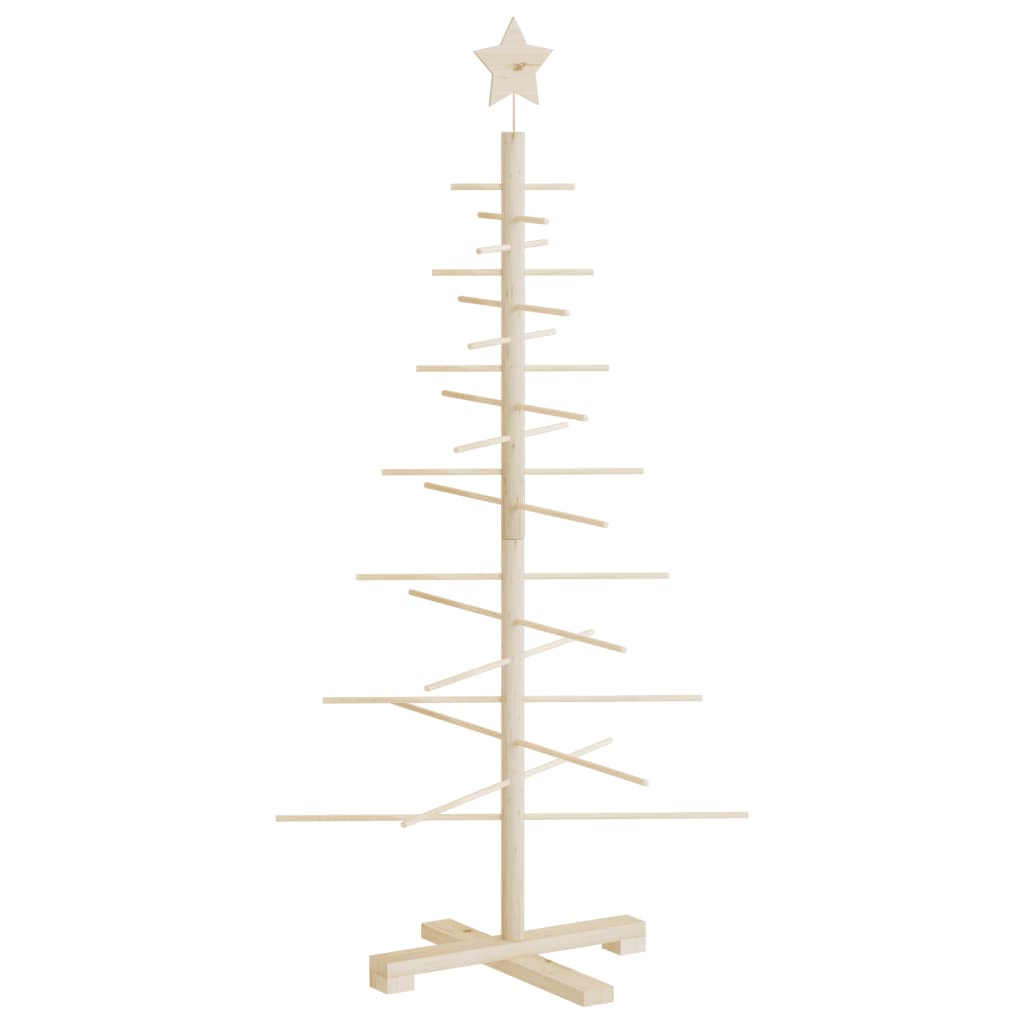 Juletre av tre til pynt 125 cm heltre furu