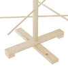 Juletre av tre til pynt 125 cm heltre furu