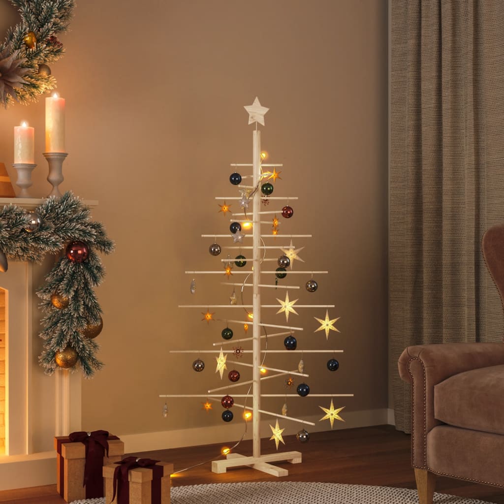 Juletre av tre til pynt 150 cm heltre furu
