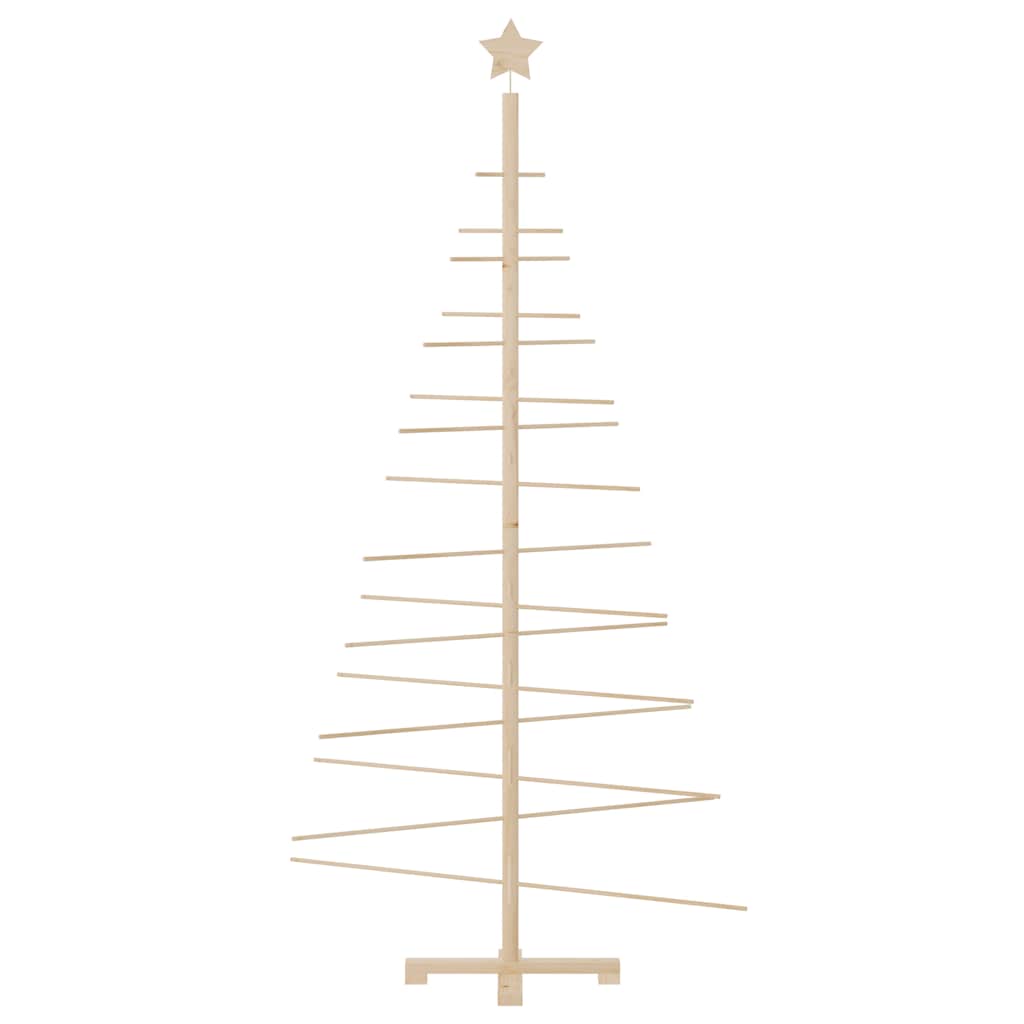 Juletre av tre til pynt 180 cm heltre furu