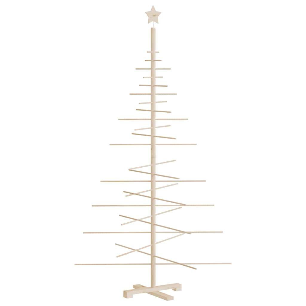 Juletre av tre til pynt 180 cm heltre furu