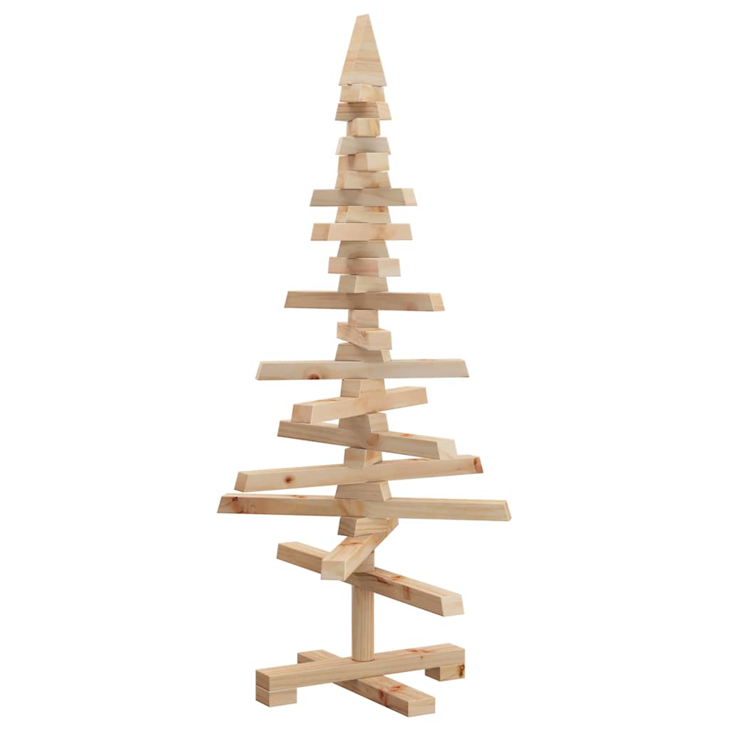 Juletre av tre til pynt 75 cm heltre furu