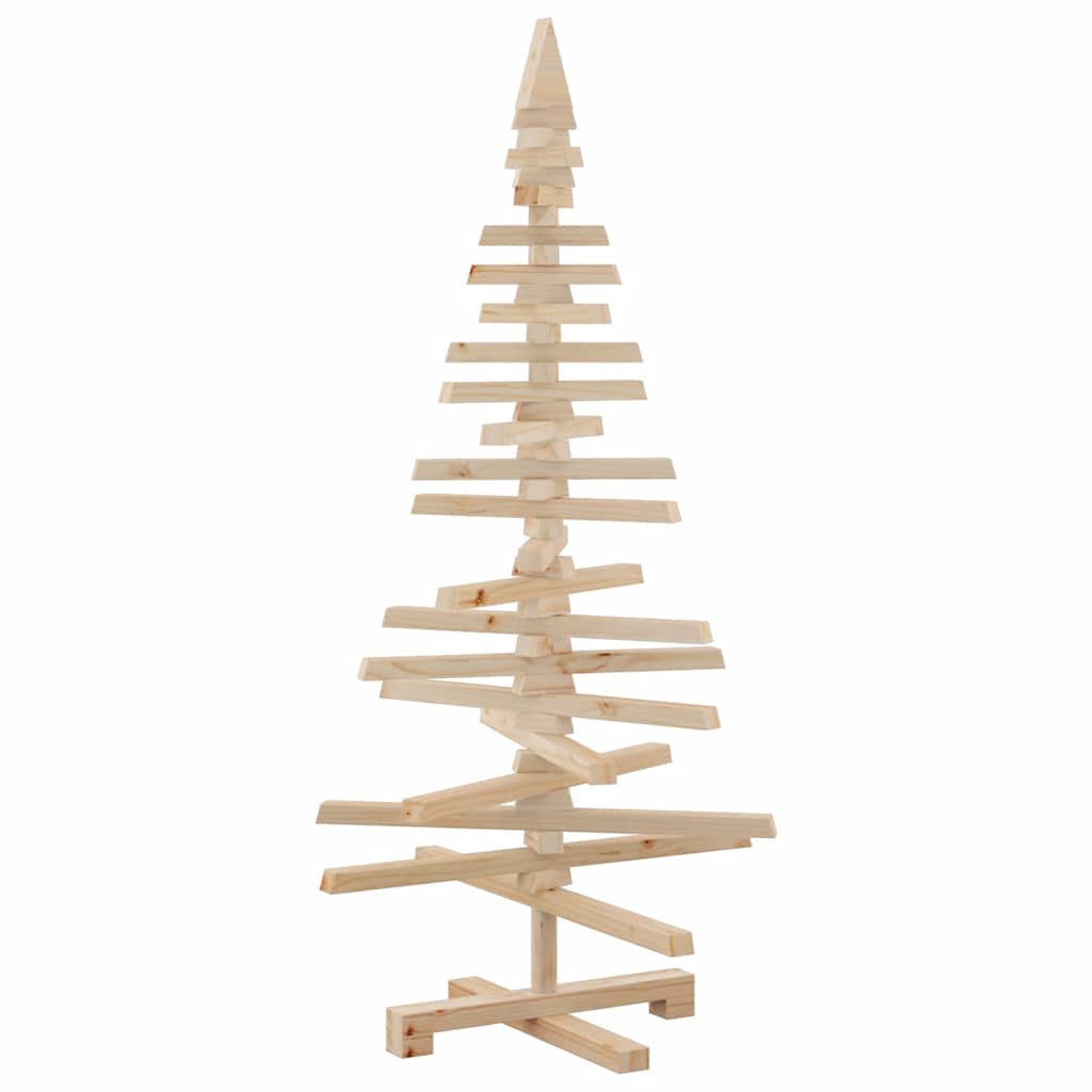 Juletre av tre til pynt 120 cm heltre furu