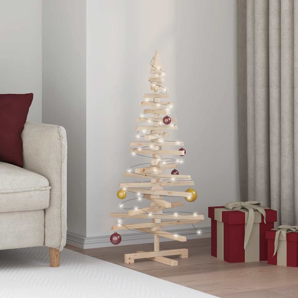 Juletre av tre til pynt 120 cm heltre furu