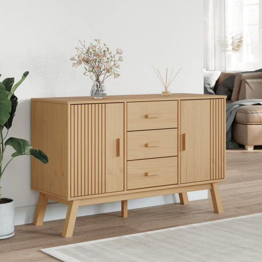 Skjenk OLDEN brun 114x43x73,5cm heltre furu