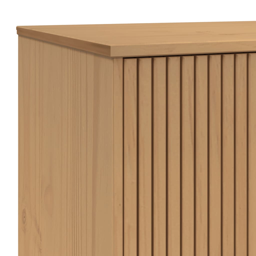 Skjenk OLDEN grå og brun 114x43x73,5 cm heltre furu