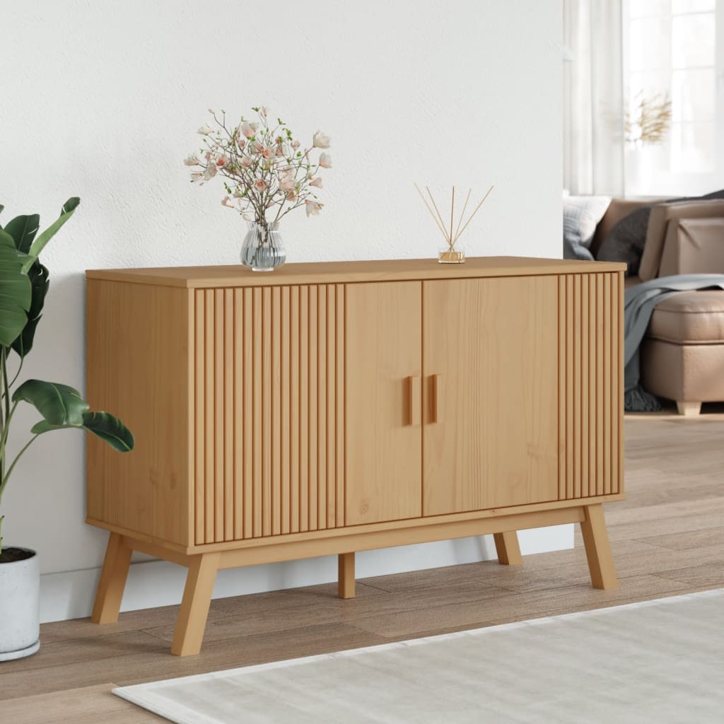 Skjenk OLDEN brun 114x43x73,5cm heltre furu