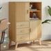 Highboard OLDEN brun 85x43x125 cm heltre furu