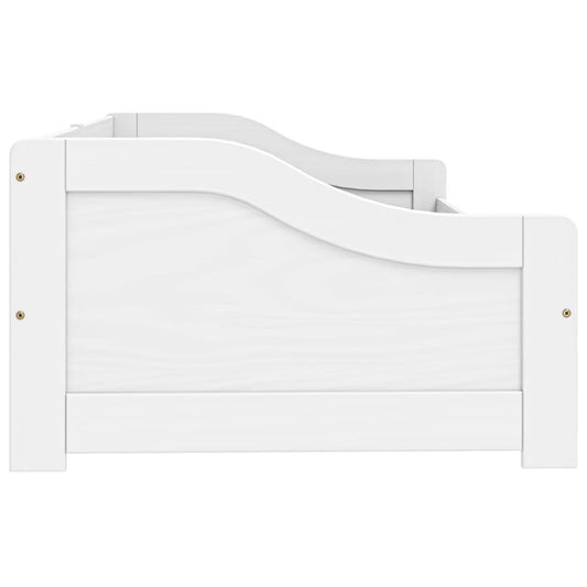 Dagseng med 2 skuffer IRUN hvit 90x200 cm heltre furu