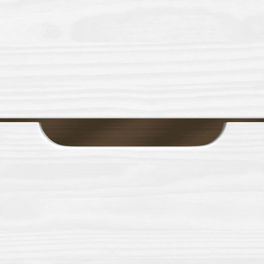 Dagseng med 2 skuffer IRUN hvit 90x200 cm heltre furu