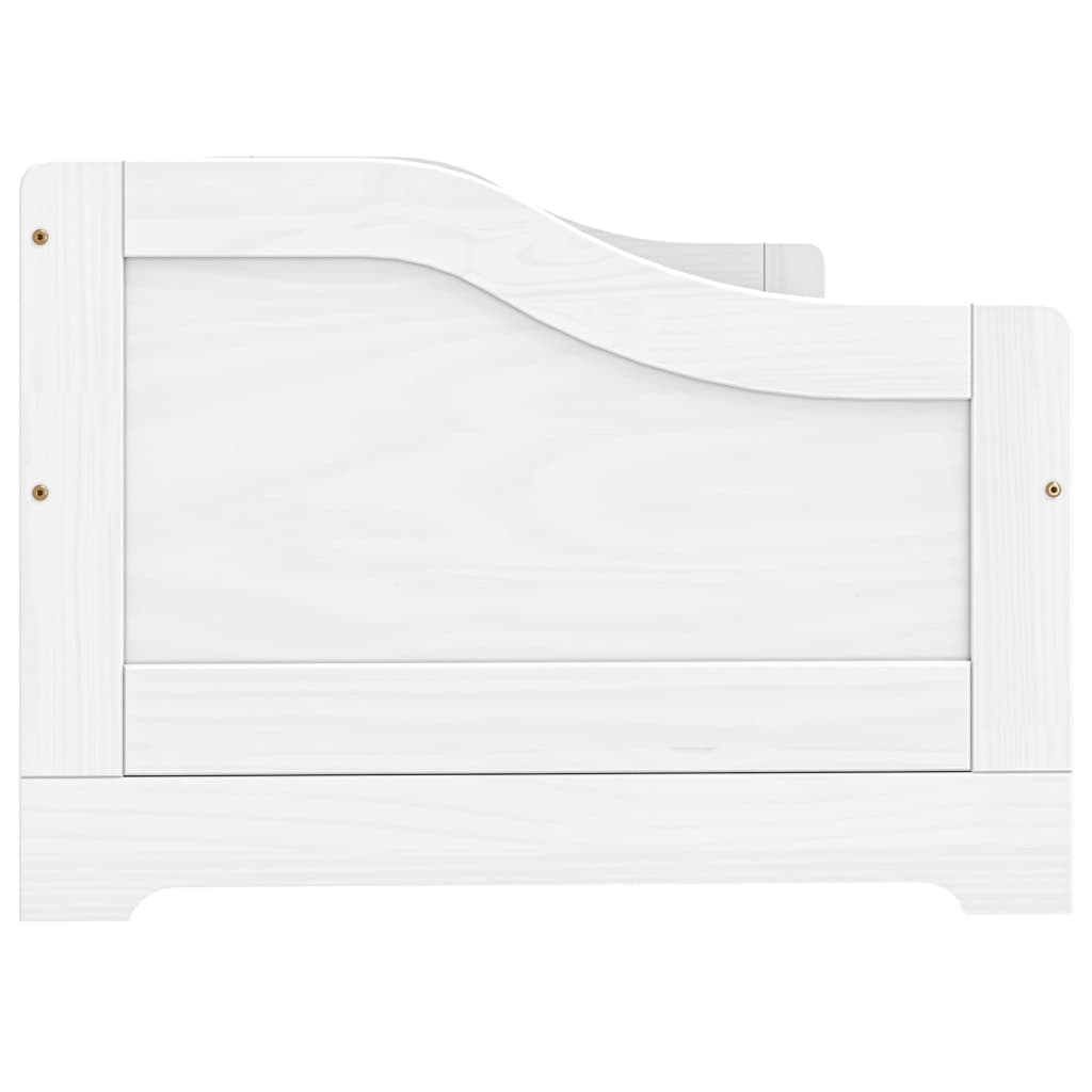 Dagseng med 3 skuffer IRUN hvit 90x200 cm heltre furu