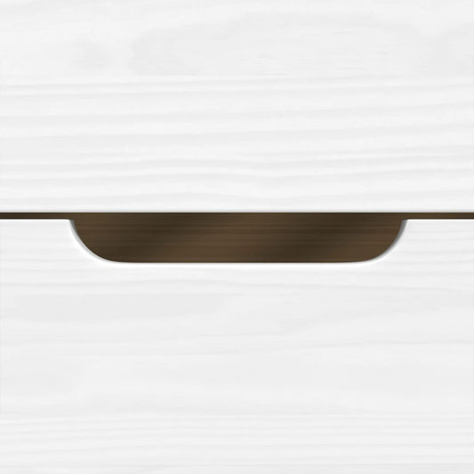 Dagseng med 3 skuffer IRUN hvit 90x200 cm heltre furu