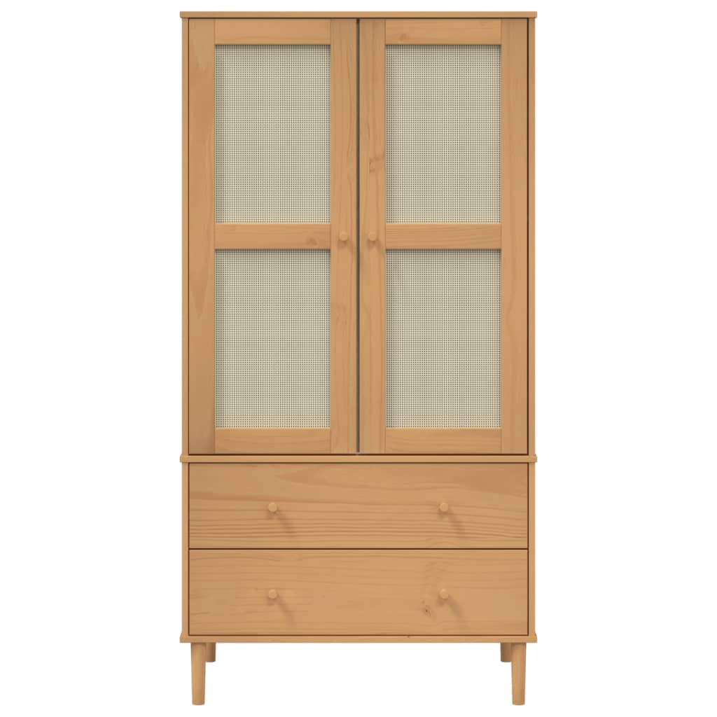 Garderobe SENJA rotting utseende brun 90x55x175 cm heltre furu