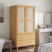 Garderobe SENJA rotting utseende brun 90x55x175 cm heltre furu