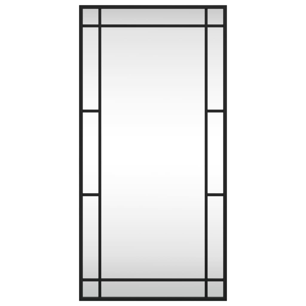 Veggspeil svart 40x80 cm rektangel jern