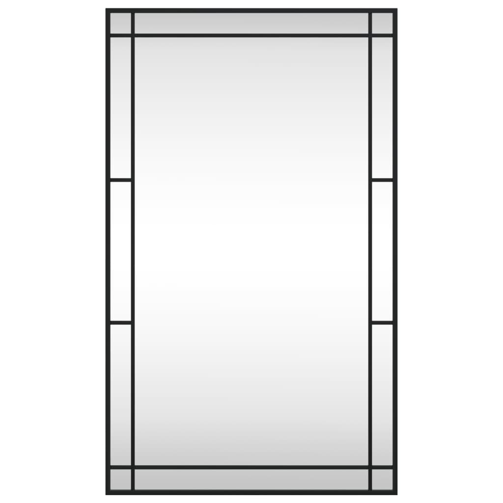 Veggspeil svart 60x100 cm rektangel jern