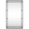 Veggspeil svart 60x100 cm rektangel jern