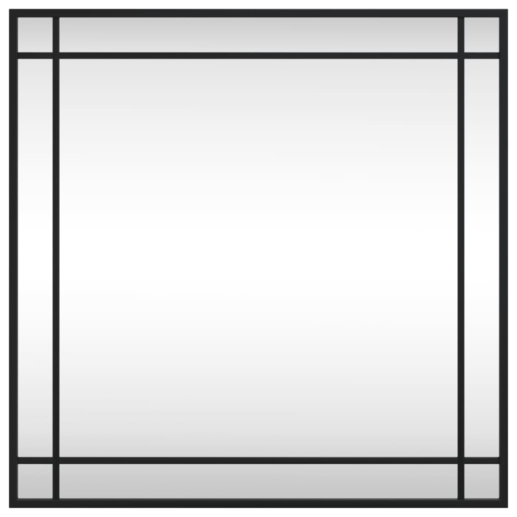 Veggspeil svart 60x60 cm rektangel jern