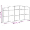 Veggspeil svart 60x30 cm buet jern