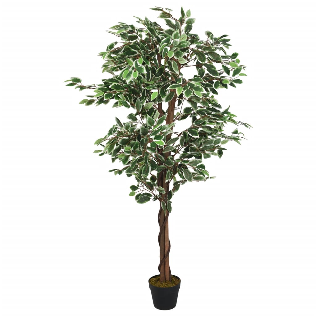 Kunstig fikentre 378 blader 80 cm grønn