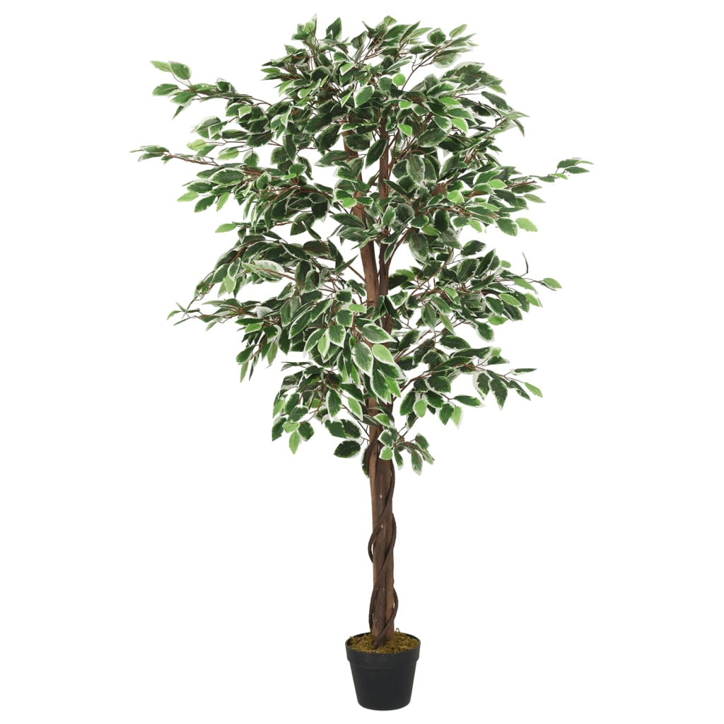 Kunstig fikentre 378 blader 80 cm grønn