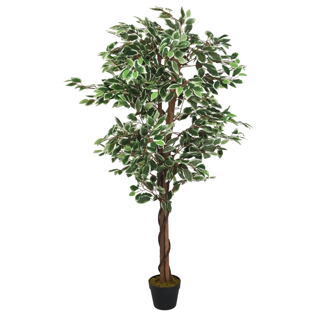 Kunstig fikentre 1260 blader 200 cm grønn