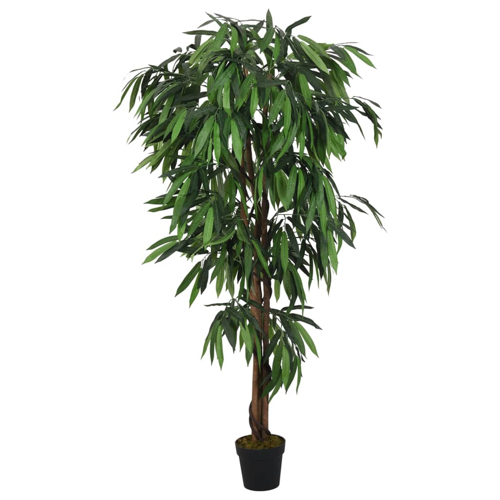 Kunstig mangotre 450 blader 120 cm grønn