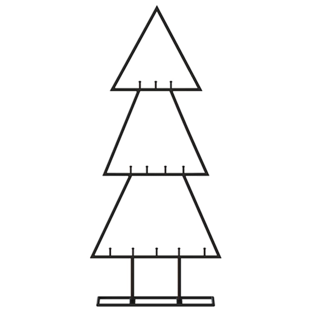 Juletre til dekorasjon metall svart 60 cm