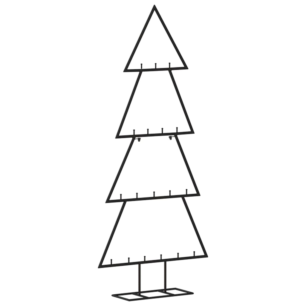 Juletre til dekorasjon metall svart 90 cm