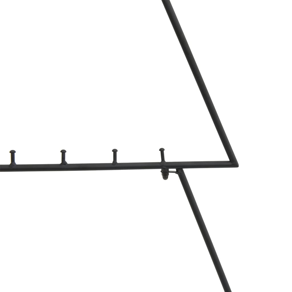 Juletre til dekorasjon metall svart 90 cm