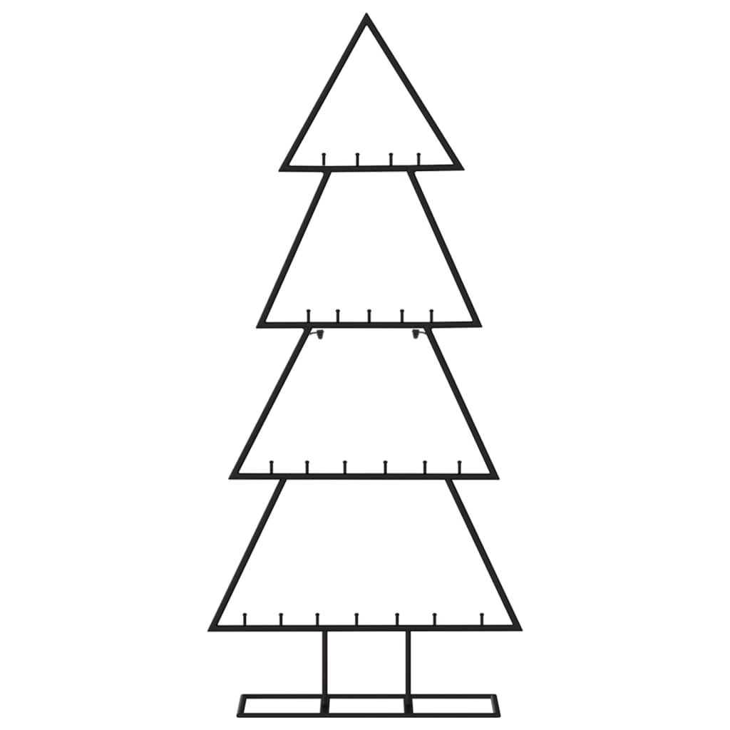 Juletre til dekorasjon metall svart 125 cm