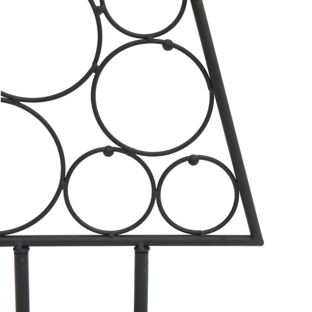 Juletre til dekorasjon metall svart 90 cm