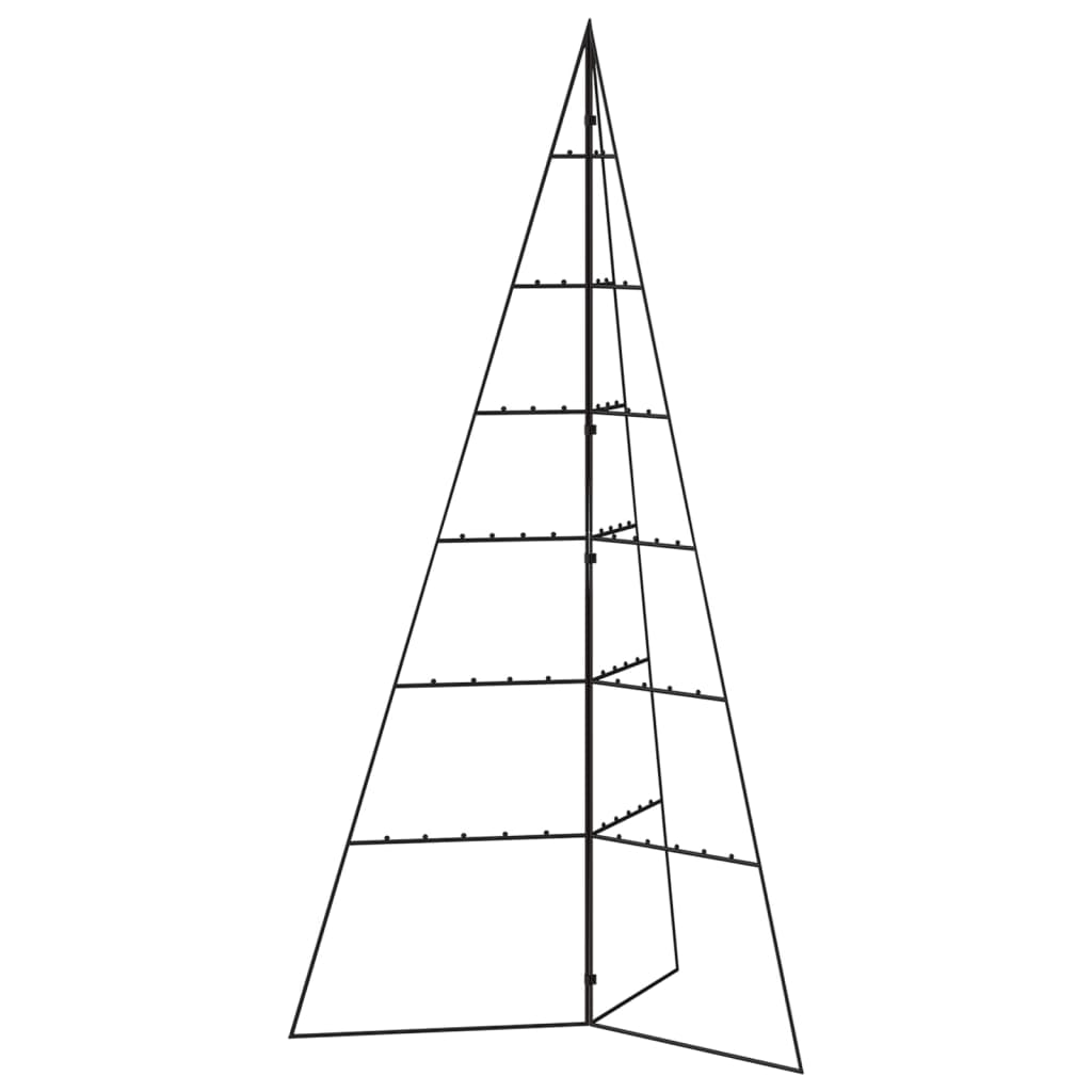 Juletre til dekorasjon metall svart 140 cm
