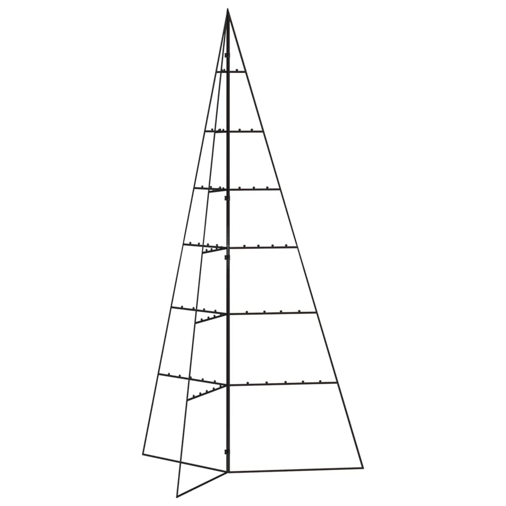 Juletre til dekorasjon metall svart 140 cm