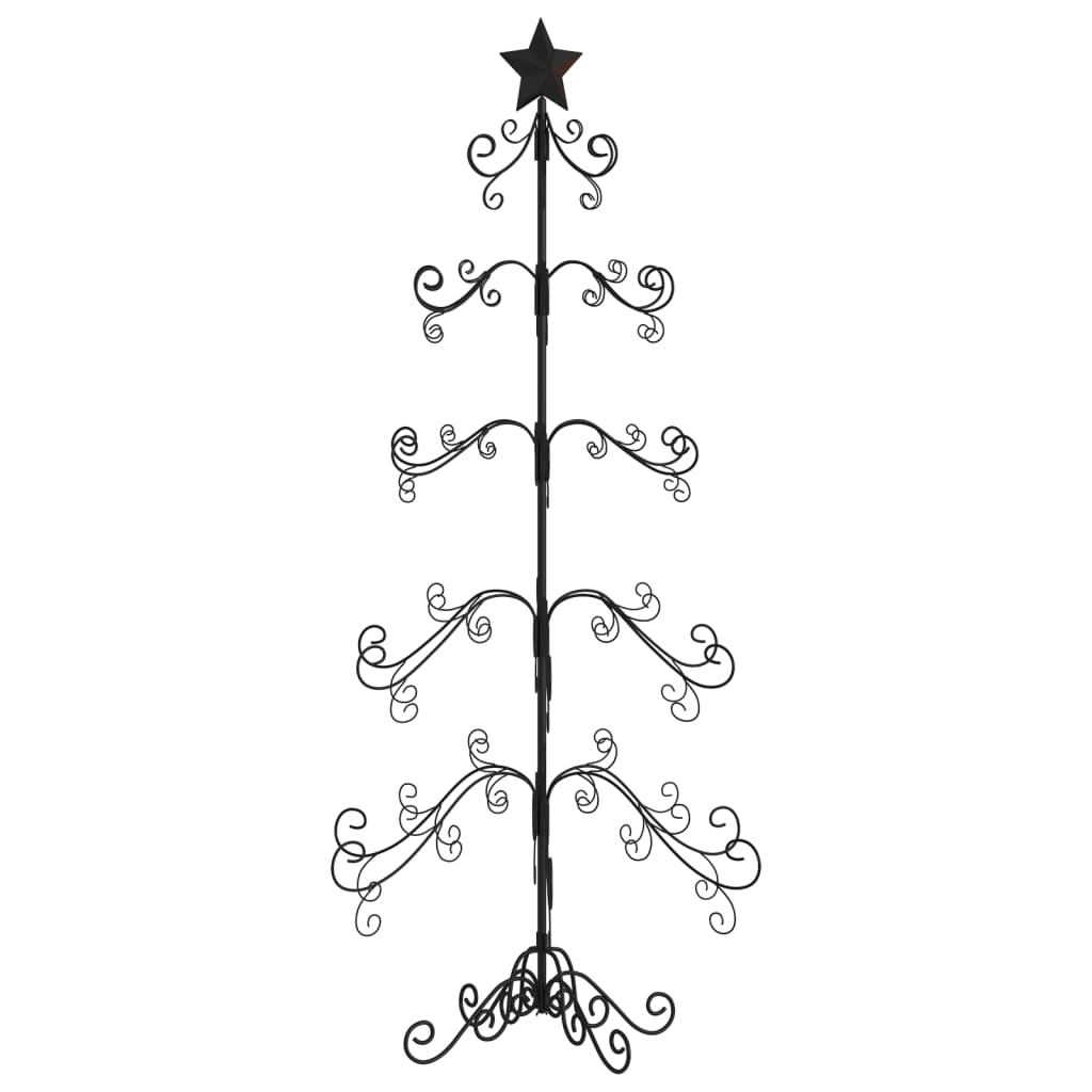 Juletre til dekorasjon metall svart 150 cm