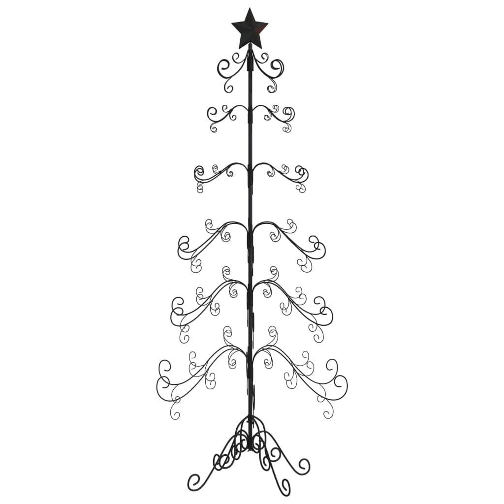 Juletre til dekorasjon metall svart 215 cm