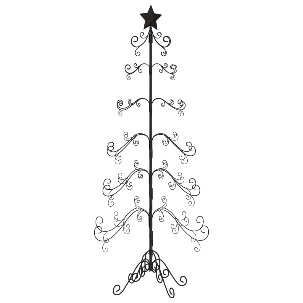 Juletre til dekorasjon metall svart 215 cm
