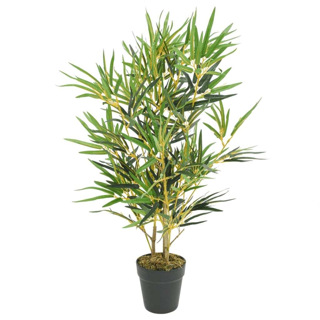 Kunstig bambustre 368 blader 80 cm grønn
