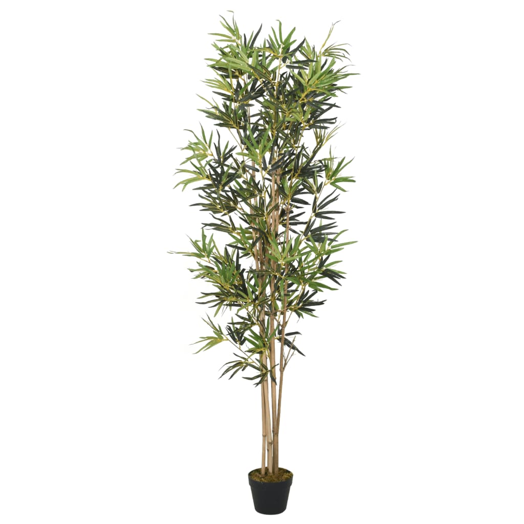 Kunstig bambustre 1104 blader 180 cm grønn